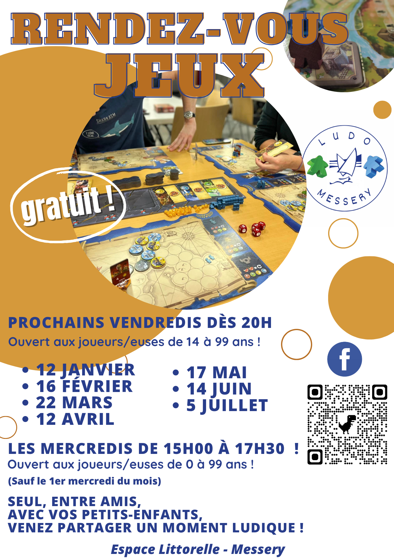 Affiche des jeux du début de l'année 2024