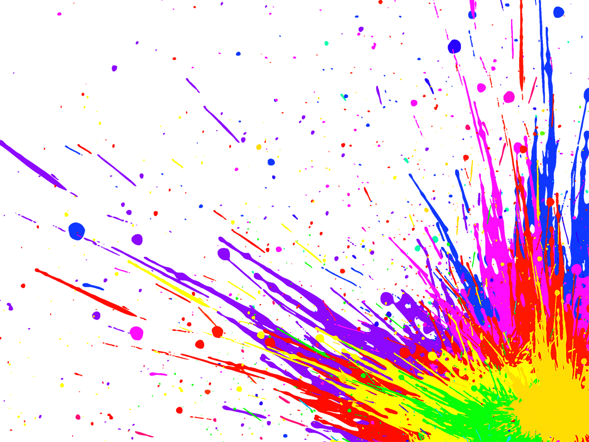 Philo Peinture (Watercolor Paint-Splash) représente une explosion de couleurs.